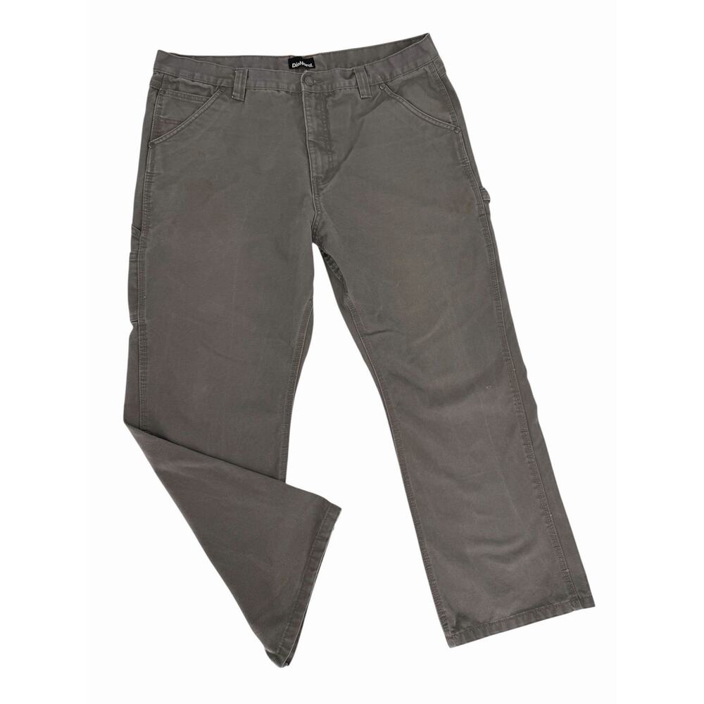 DieHard Canvas Carpenter Pants Jeans Mens 40x30 Gray Relaxed Straight Workwear